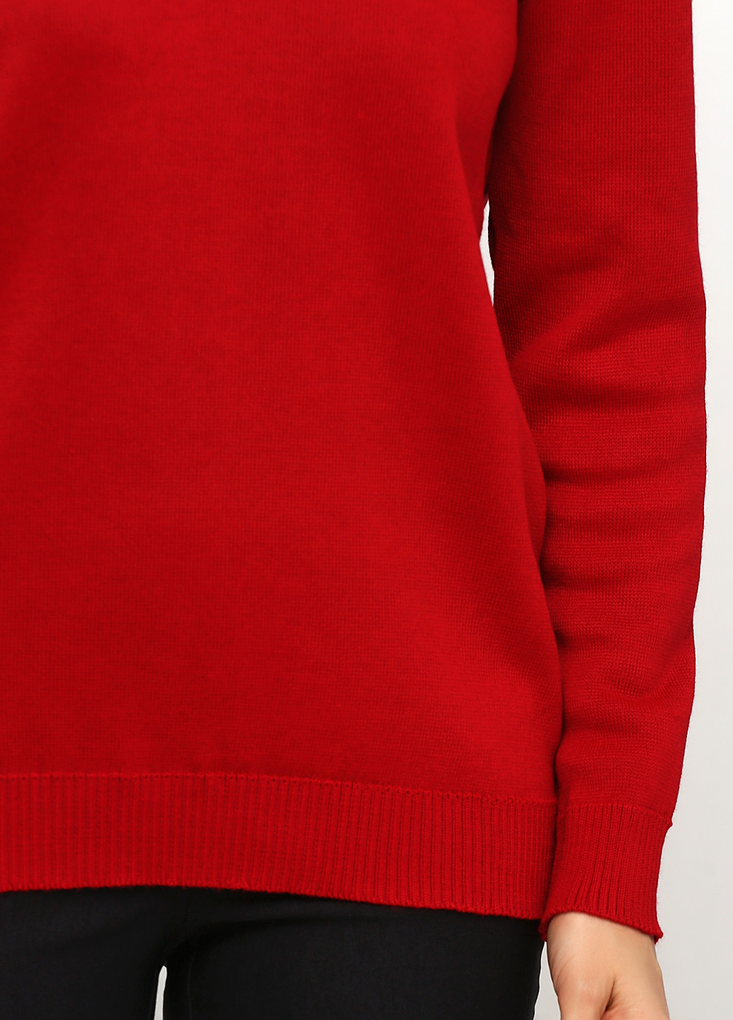 Червоний демісезонний пуловер пуловер Only Women