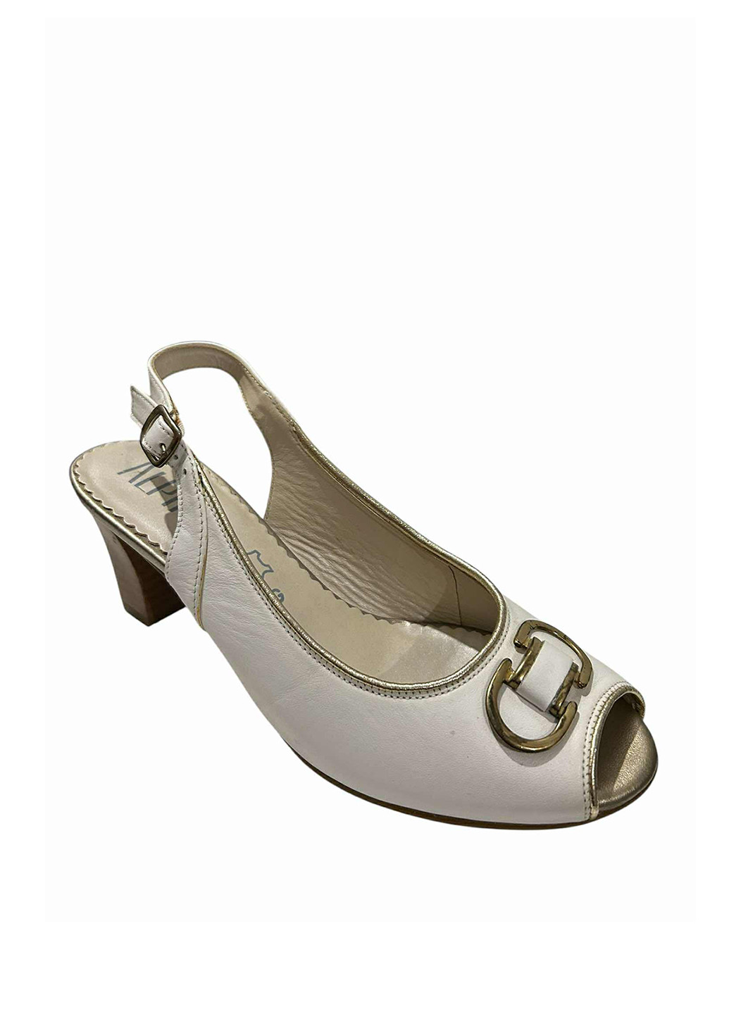 Белые босоножки Alpina с ремешком