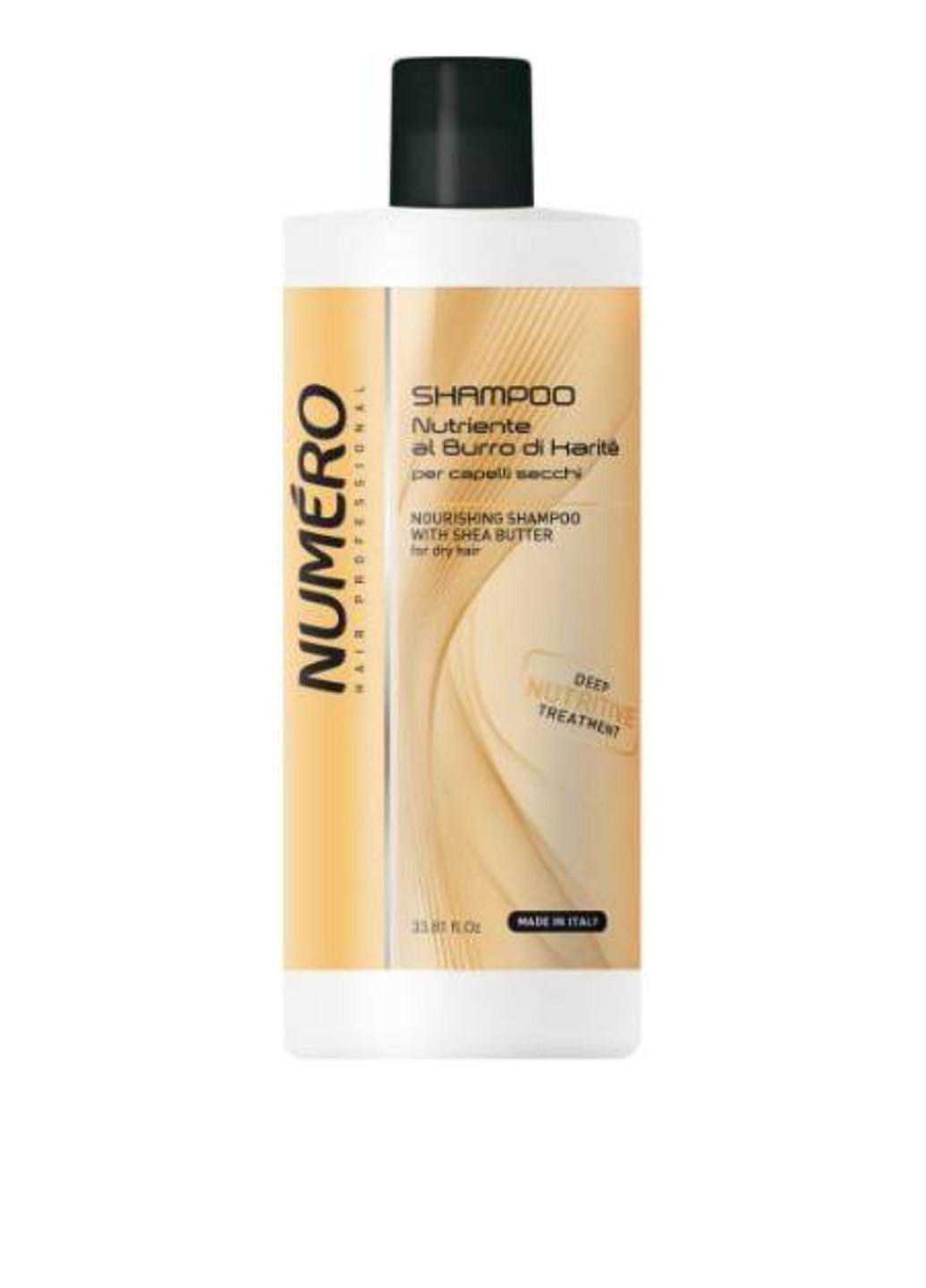 Шампунь для волос питательный на основе масла карите Brelil Numero Deep Nutritive Treatment Shampoo 1000 мл Brelil Professional (83216820)