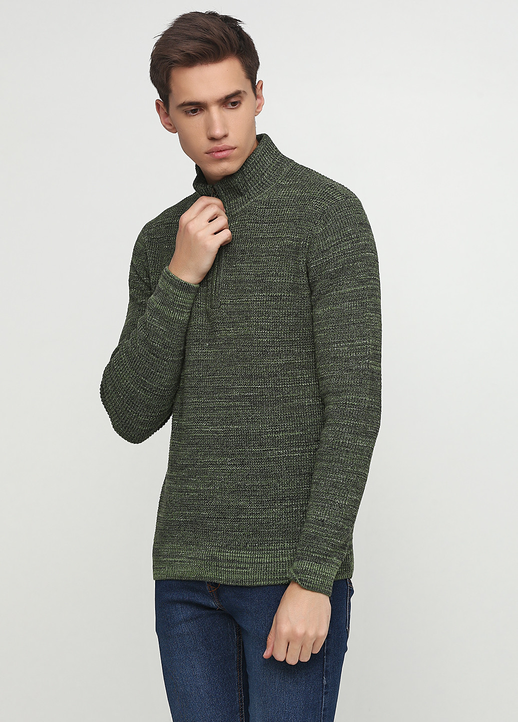 Зеленый демисезонный свитер пуловер Camel Active