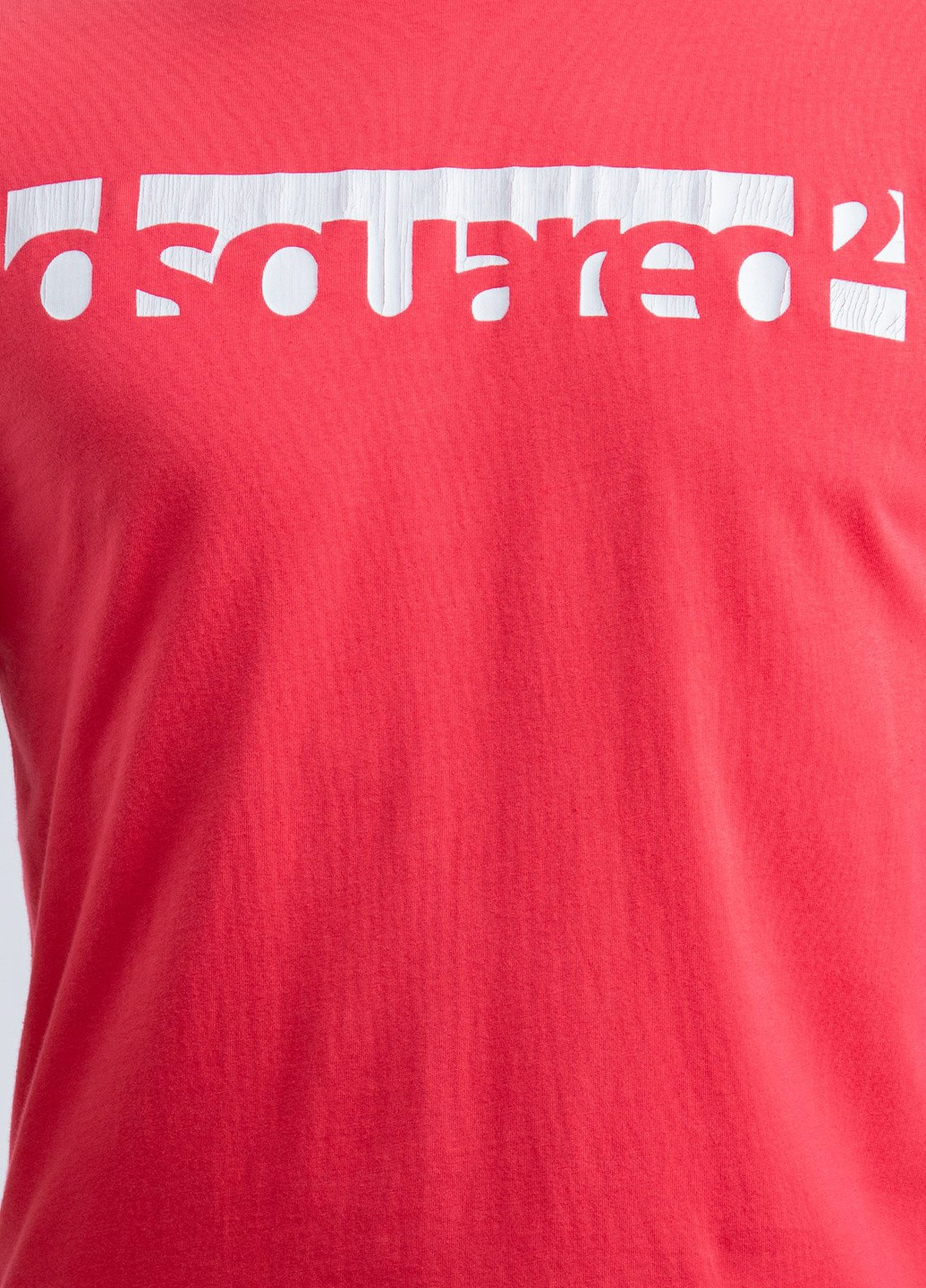Коралловая коралловая футболка с логотипом Dsquared2