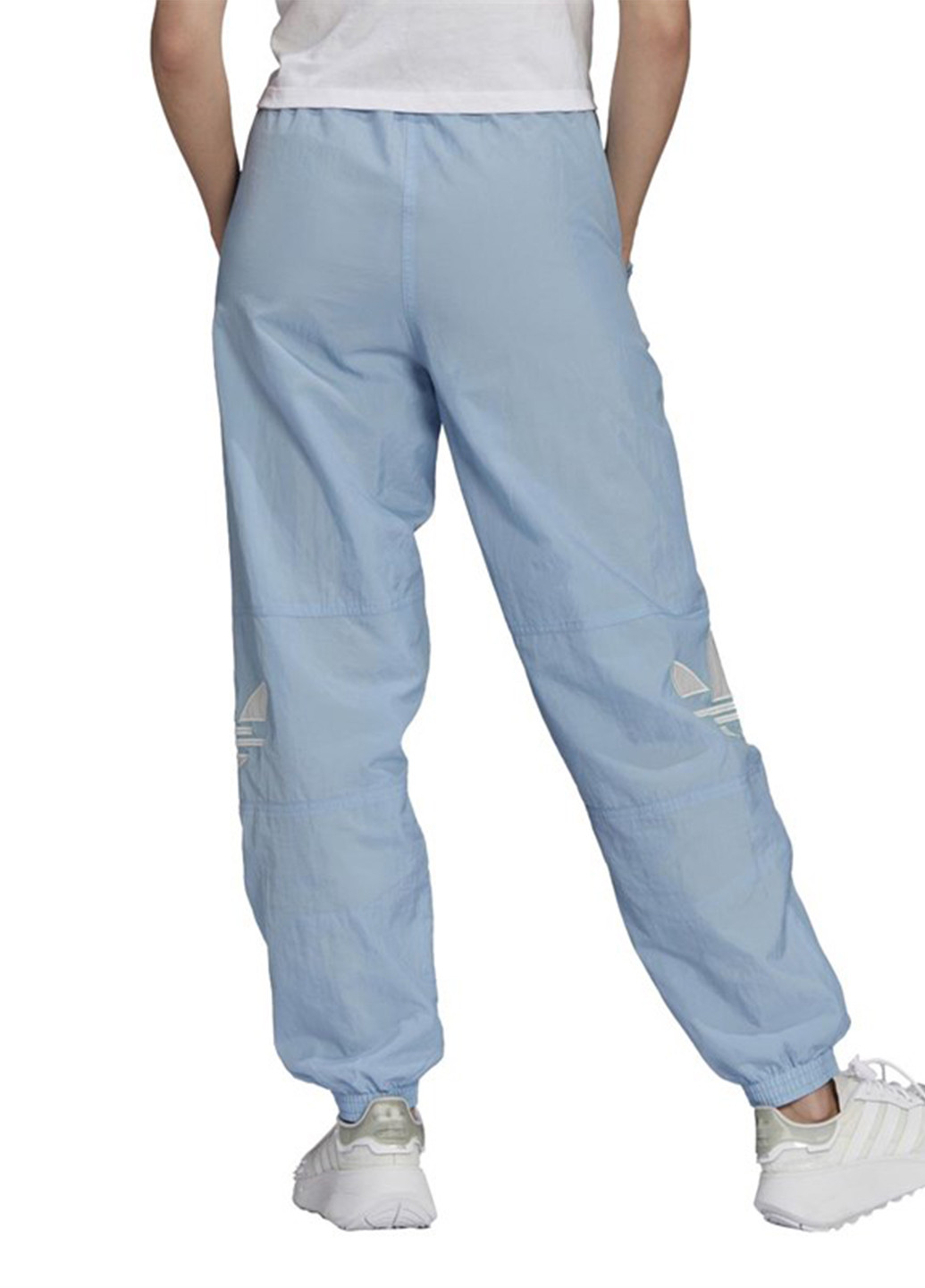 Светло-голубые спортивные демисезонные джоггеры брюки Adidas Originals