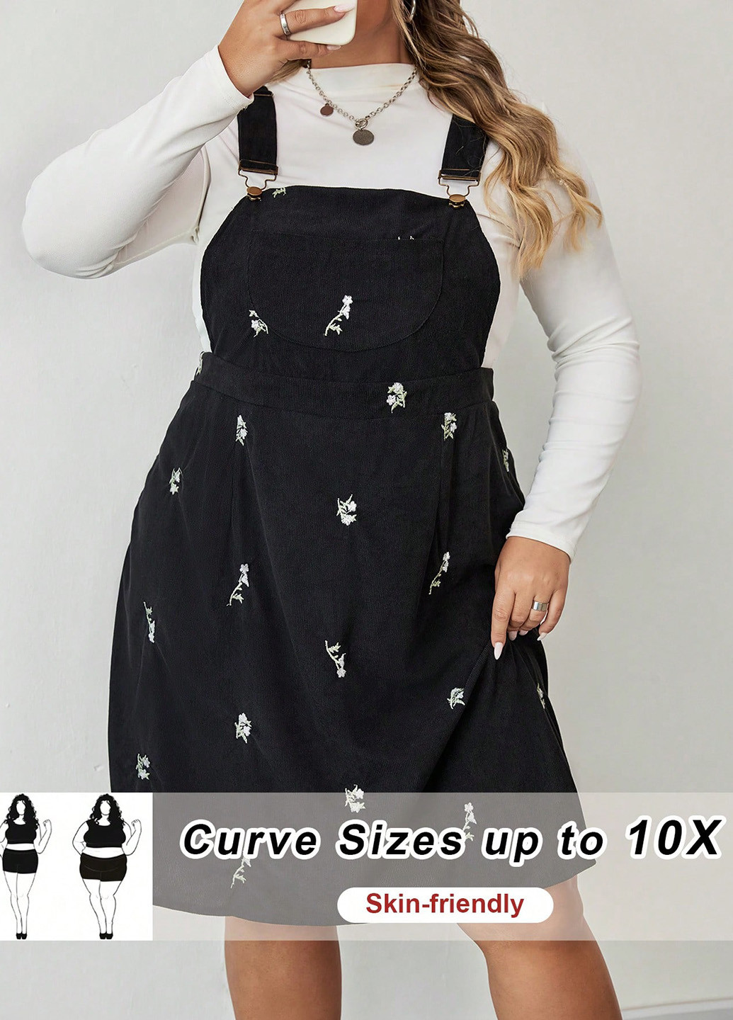 Демисезонный женский сарафан SHEIN в цветочек