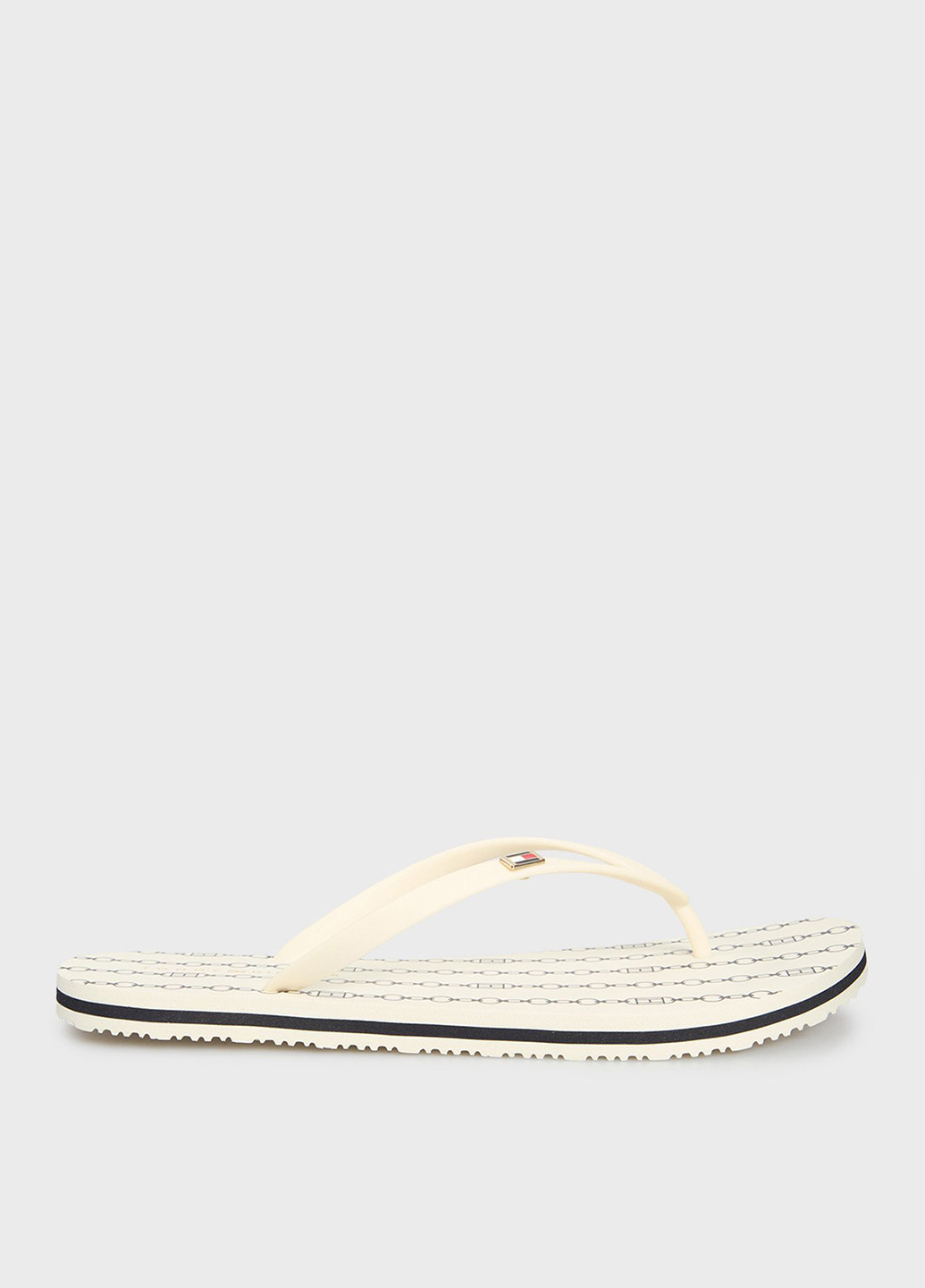Белые пляжные, кэжуал вьетнамки Tommy Hilfiger с логотипом