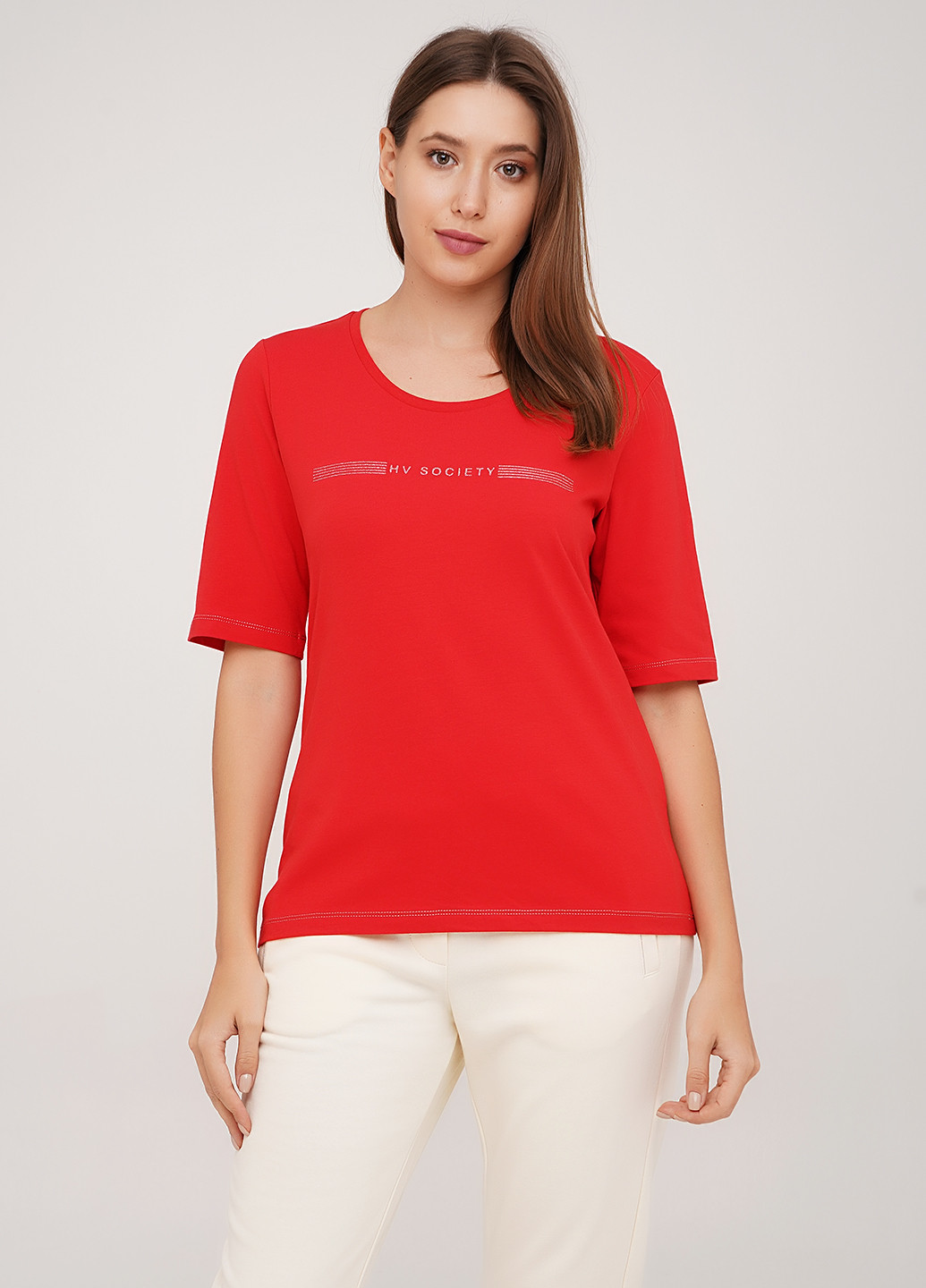 Червона літня футболка Society