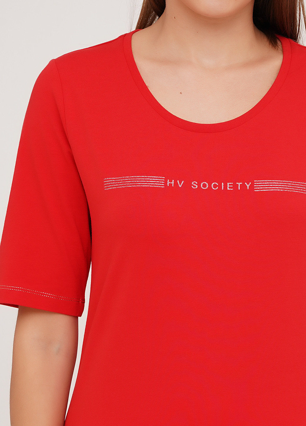 Червона літня футболка Society