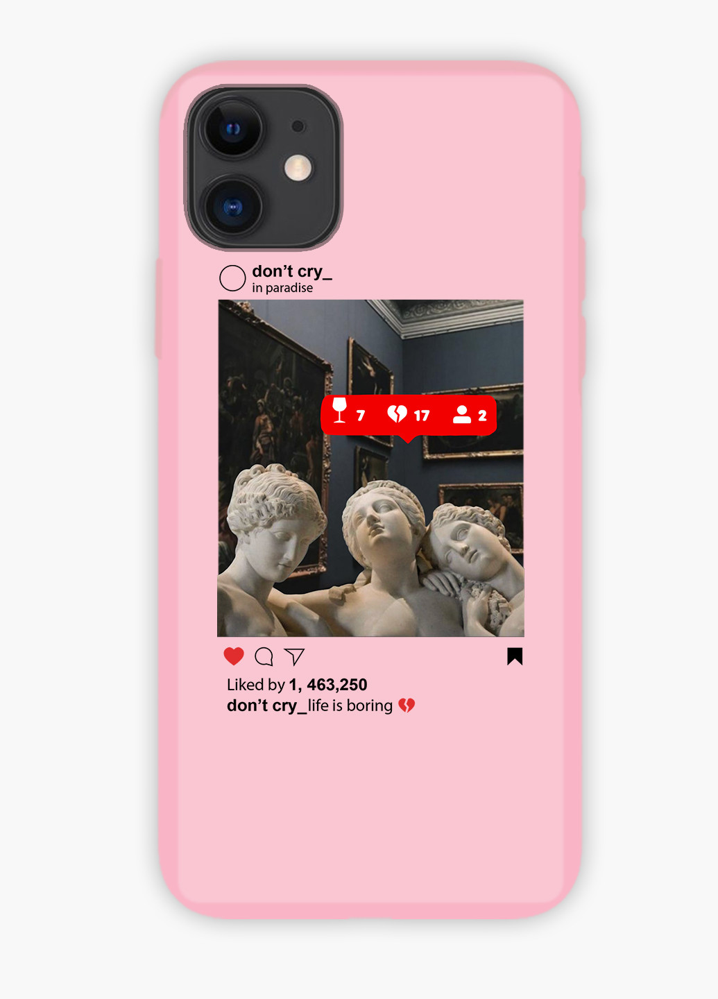 Чохол силіконовий Apple Iphone 11 Pro Ренесанс Скульптури в Instagram (Renaissance) (9231-1589) MobiPrint (219504522)