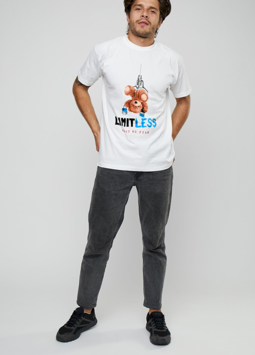 Біла футболка чоловіча YAPPI