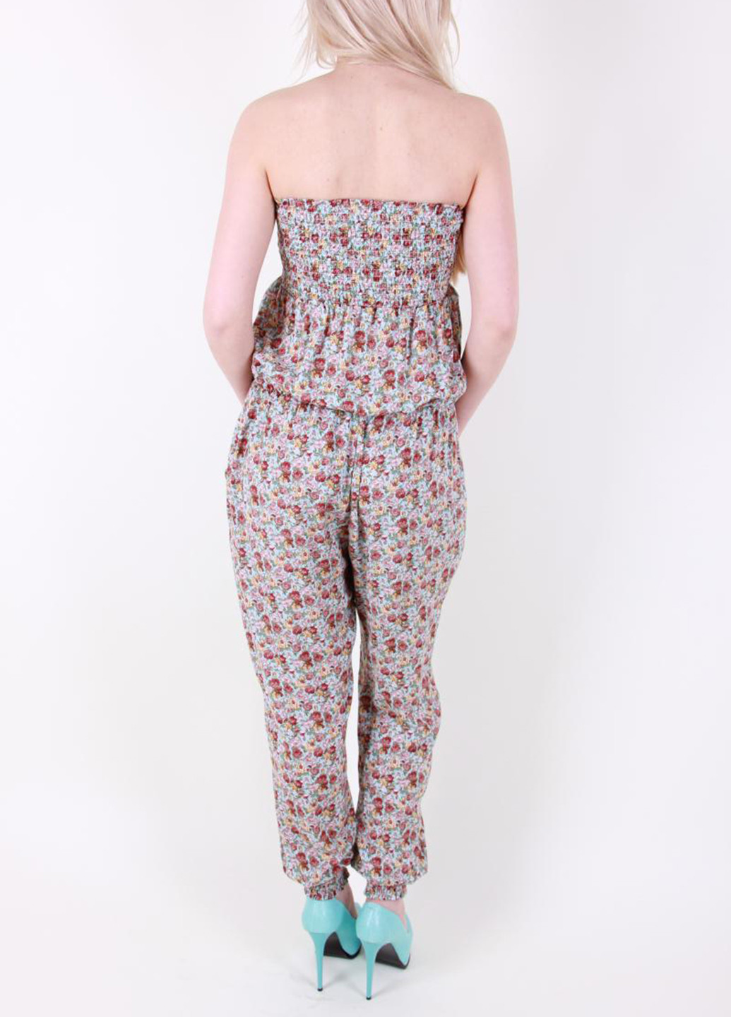 Комбинезон Marina комбинезон-брюки цветочный комбинированный кэжуал