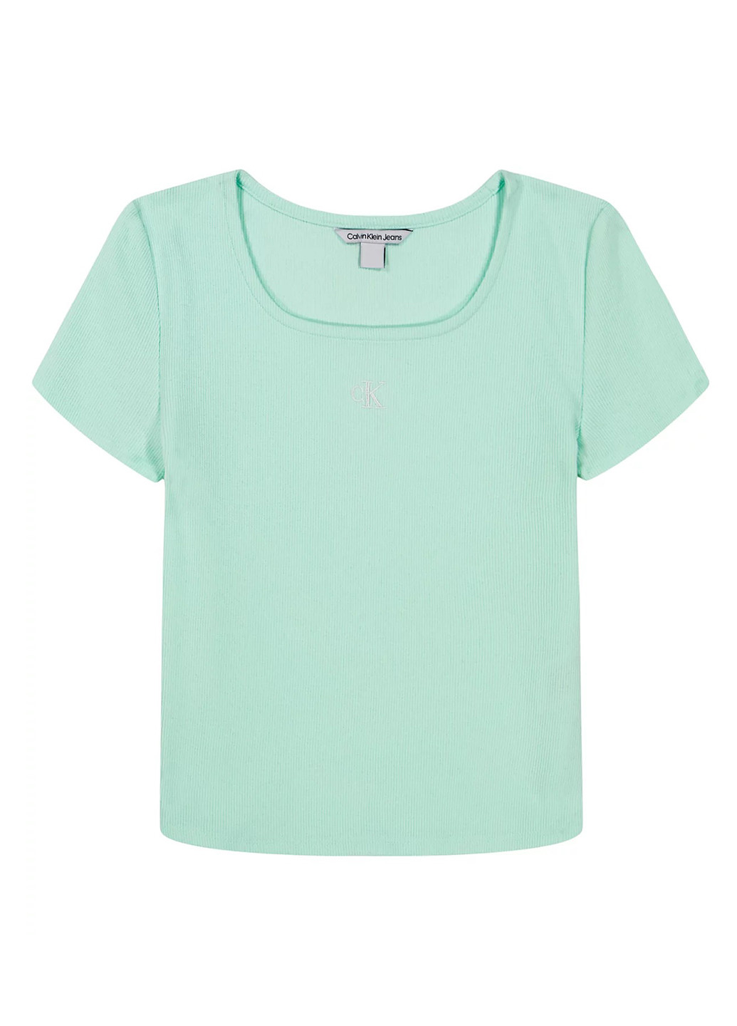 Светло-зеленая летняя футболка Calvin Klein