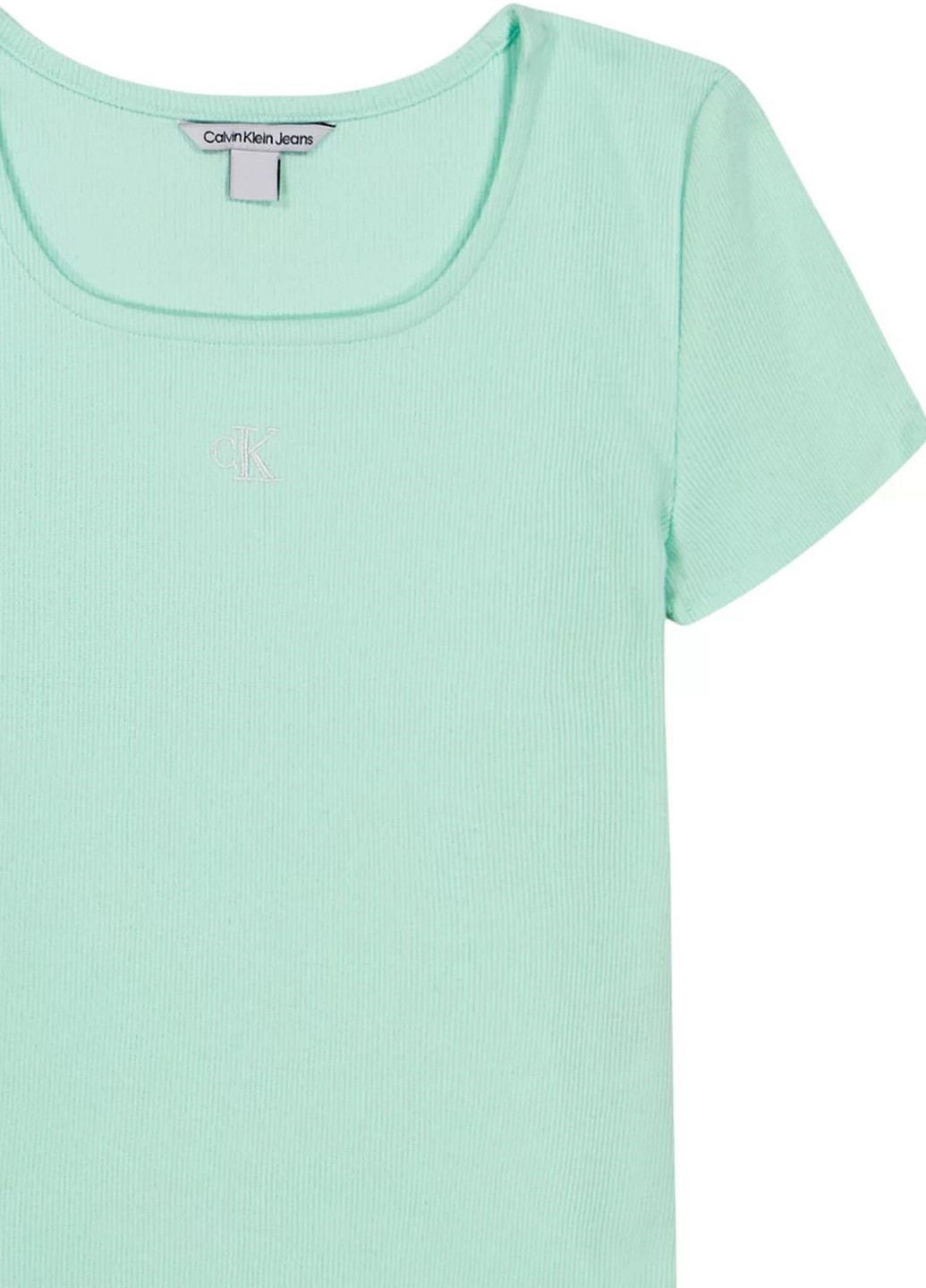 Светло-зеленая летняя футболка Calvin Klein