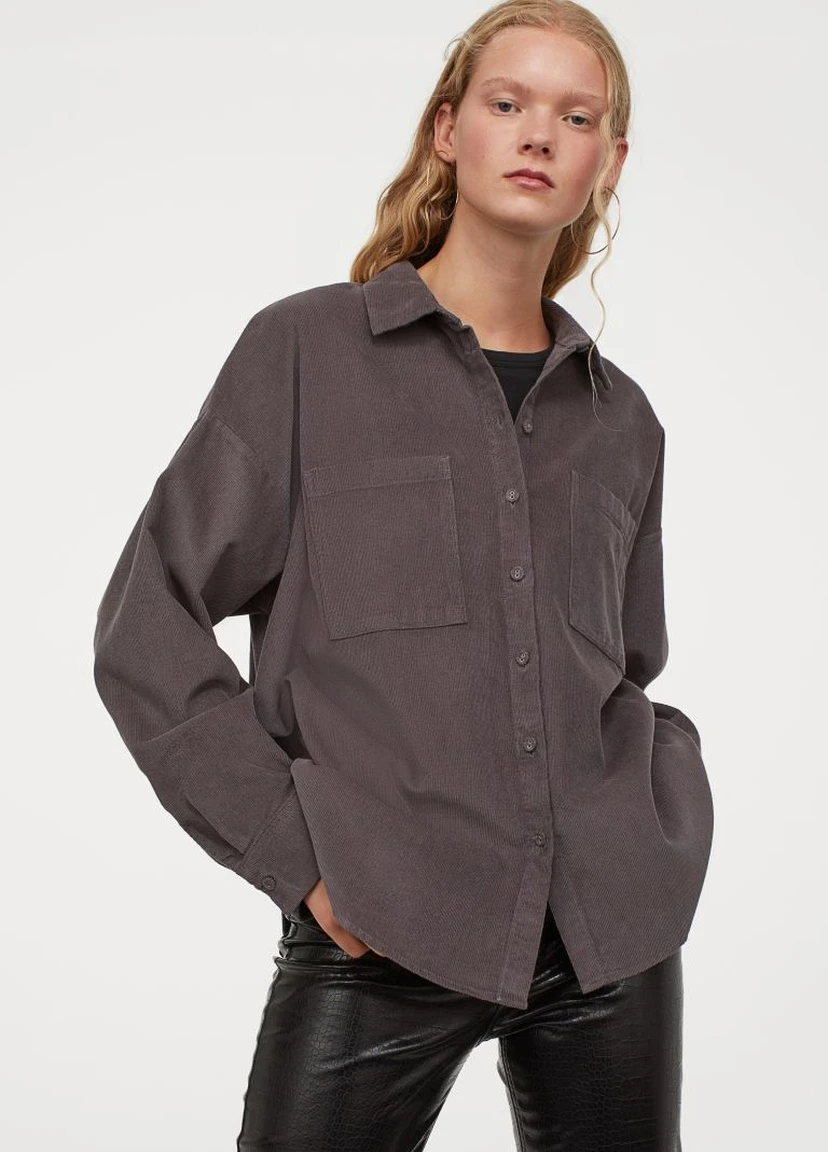 Вельветова сорочка H&M (215624387)