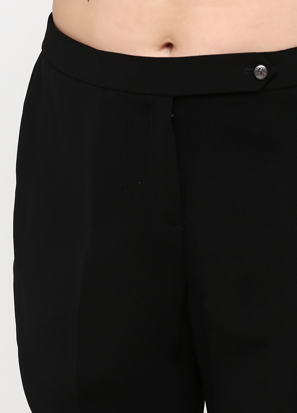 Черные классические демисезонные зауженные брюки Tahari