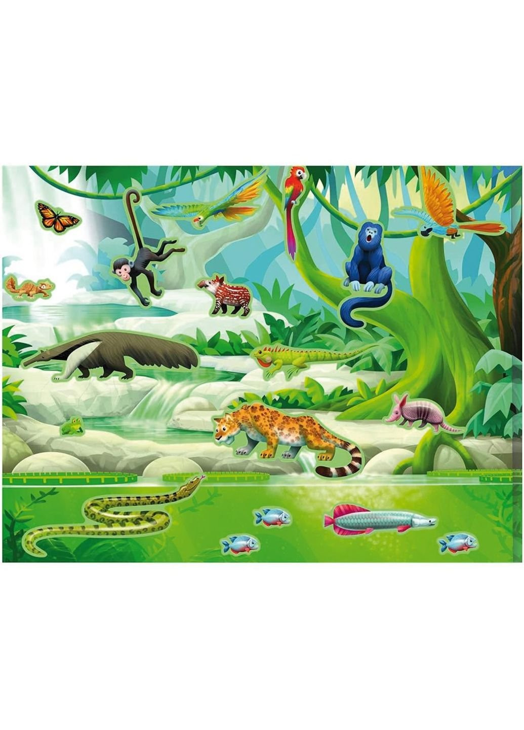 Набор для творчества Набор многоразовых наклеек Джунгли и Саванна (MD30502) Melissa&Doug (254068013)