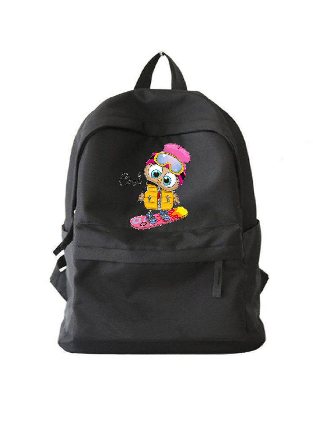 Міський рюкзак чорний з собою на сноу борді No Brand (255411934)