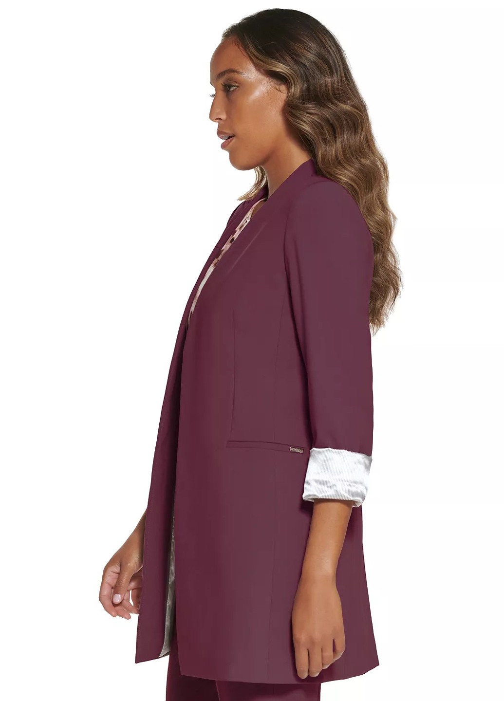 Фиолетовый женский жакет Calvin Klein однотонный - демисезонный