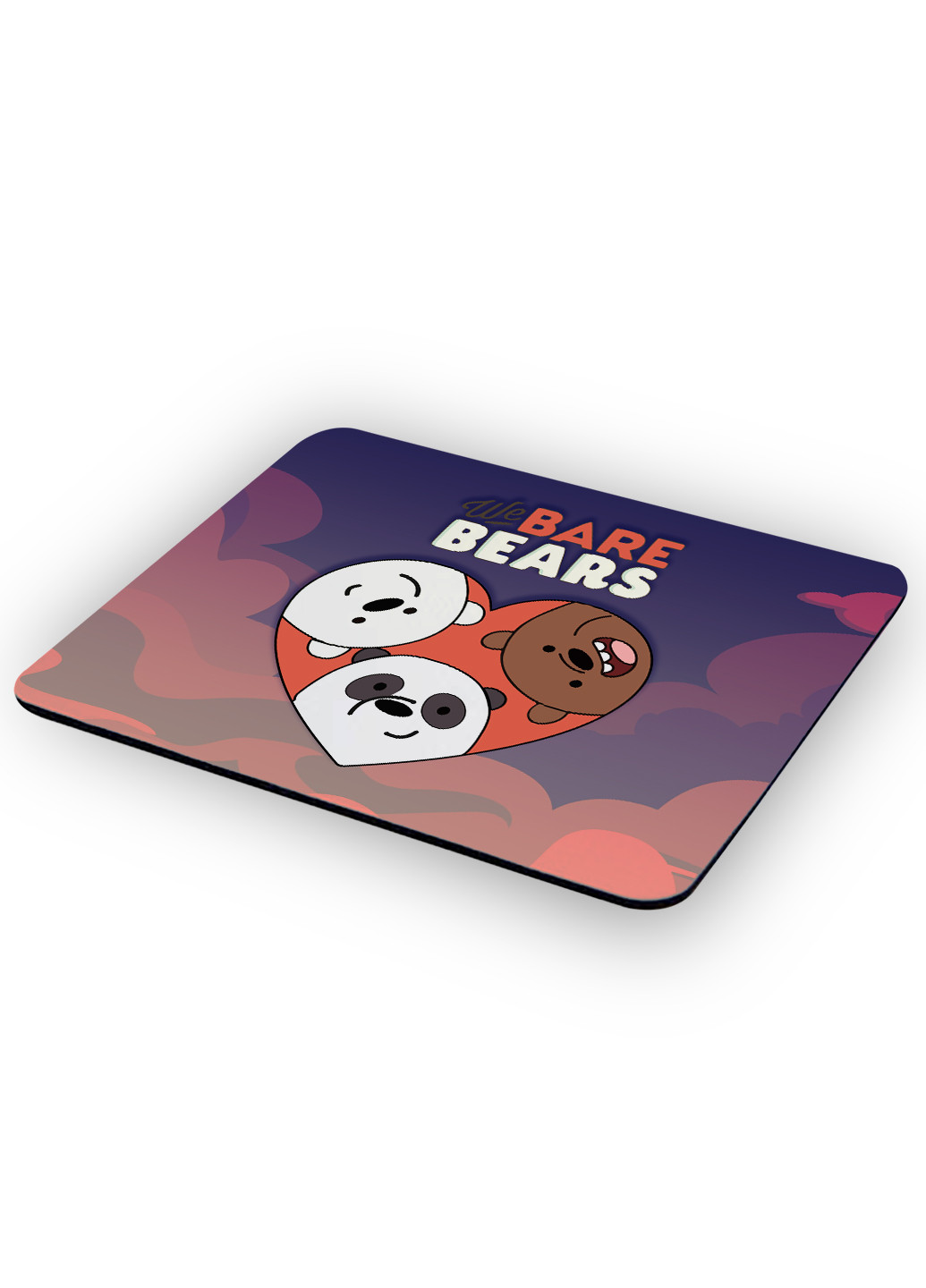 Килимок для мишки Вся правда про ведмедів (We Bare Bears) (25108-2669) 22х18 см MobiPrint (222995192)