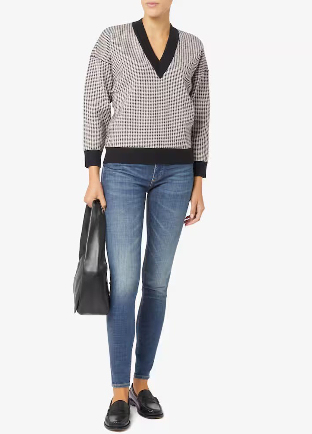 Комбинированный демисезонный пуловер пуловер Armani Exchange