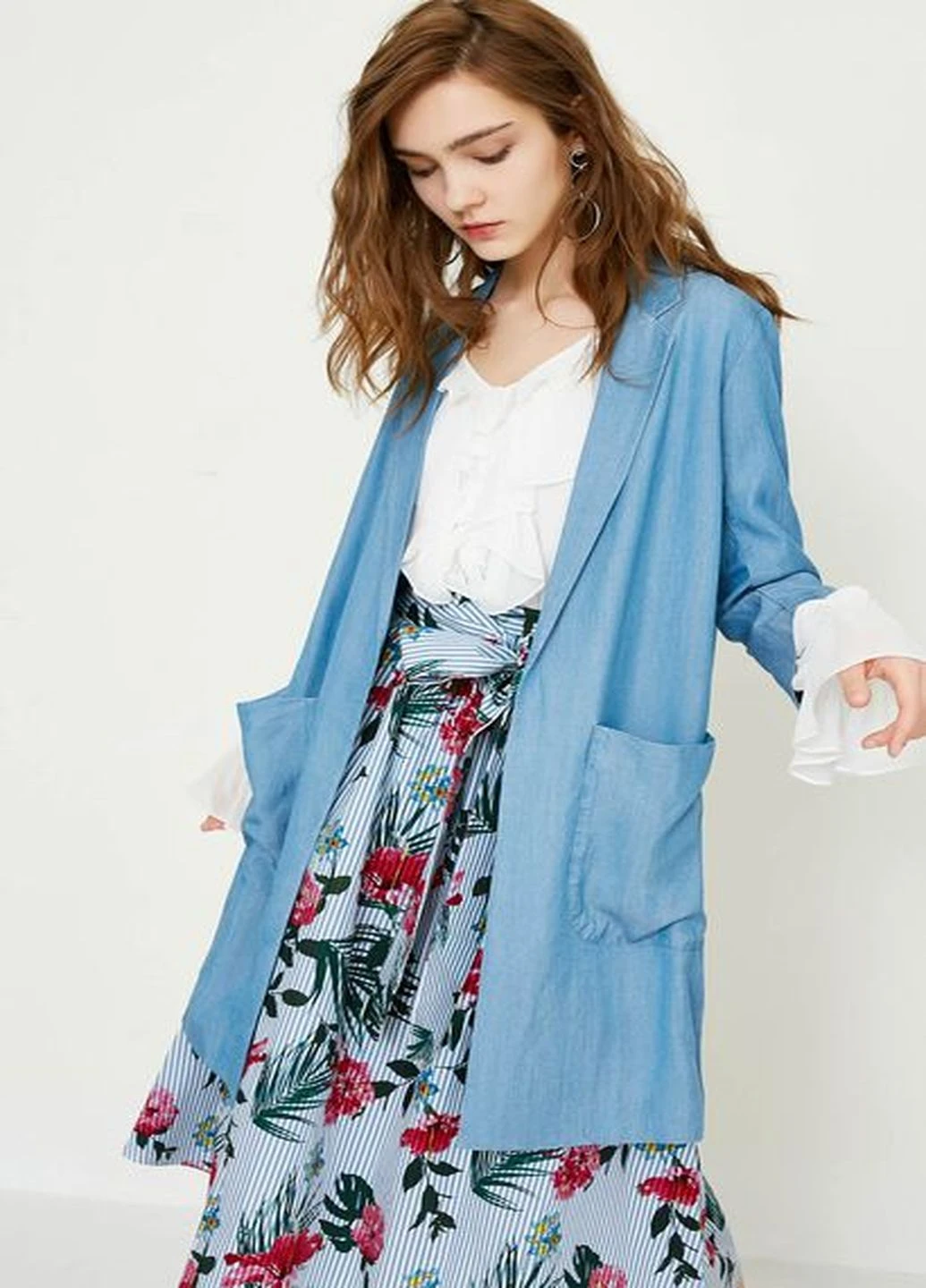 Синий демисезонный кардиган Vero Moda
