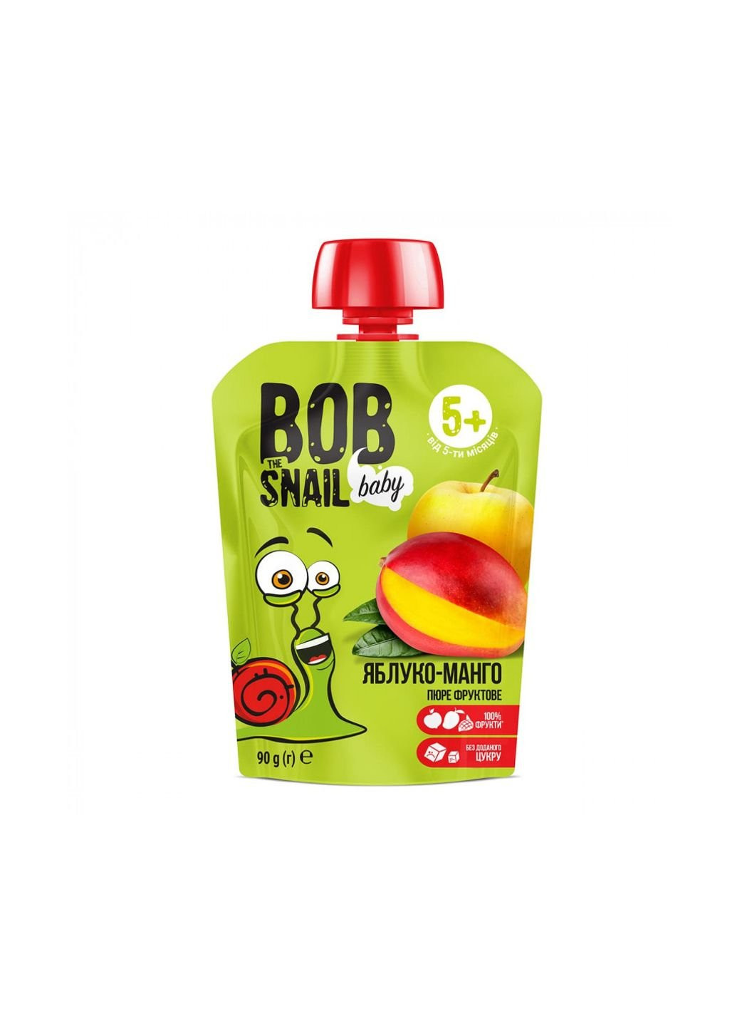 Дитяче пюре Равлик Боб Яблуко-манго 90 гр (1740780) Bob Snail (254084517)