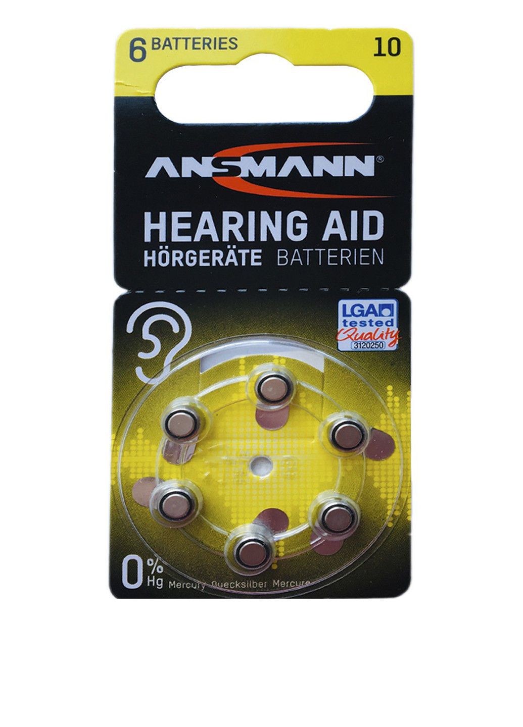Батарейки для слухового аппарата (8 шт.) Ansmann (133344134)