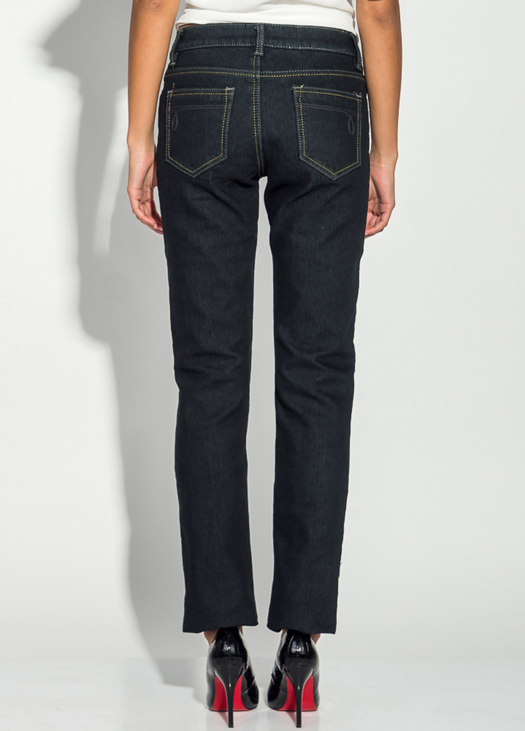 Темно-синие демисезонные зауженные джинсы Calvin Klein