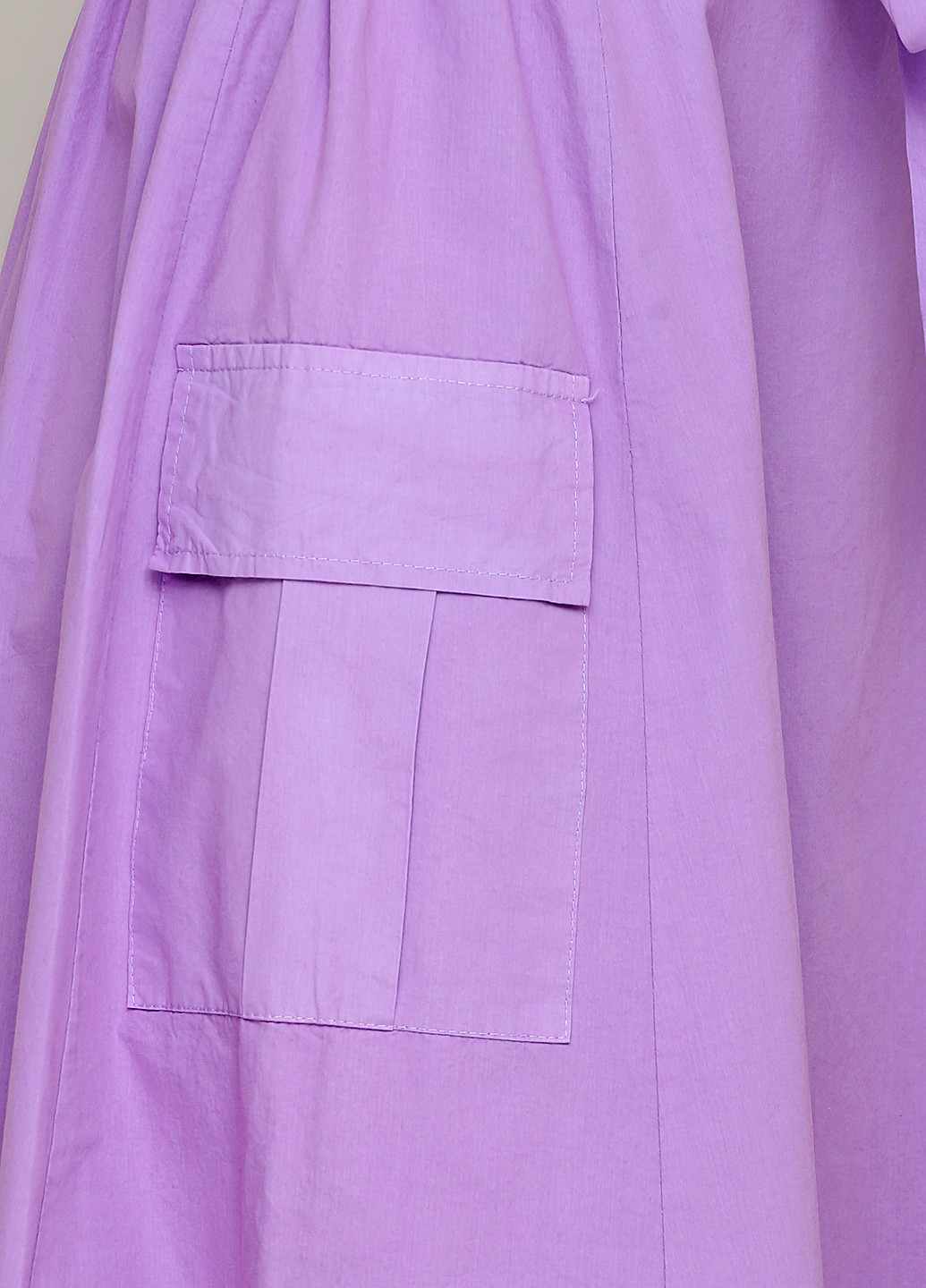 Сиреневая кэжуал однотонная юбка Zelante