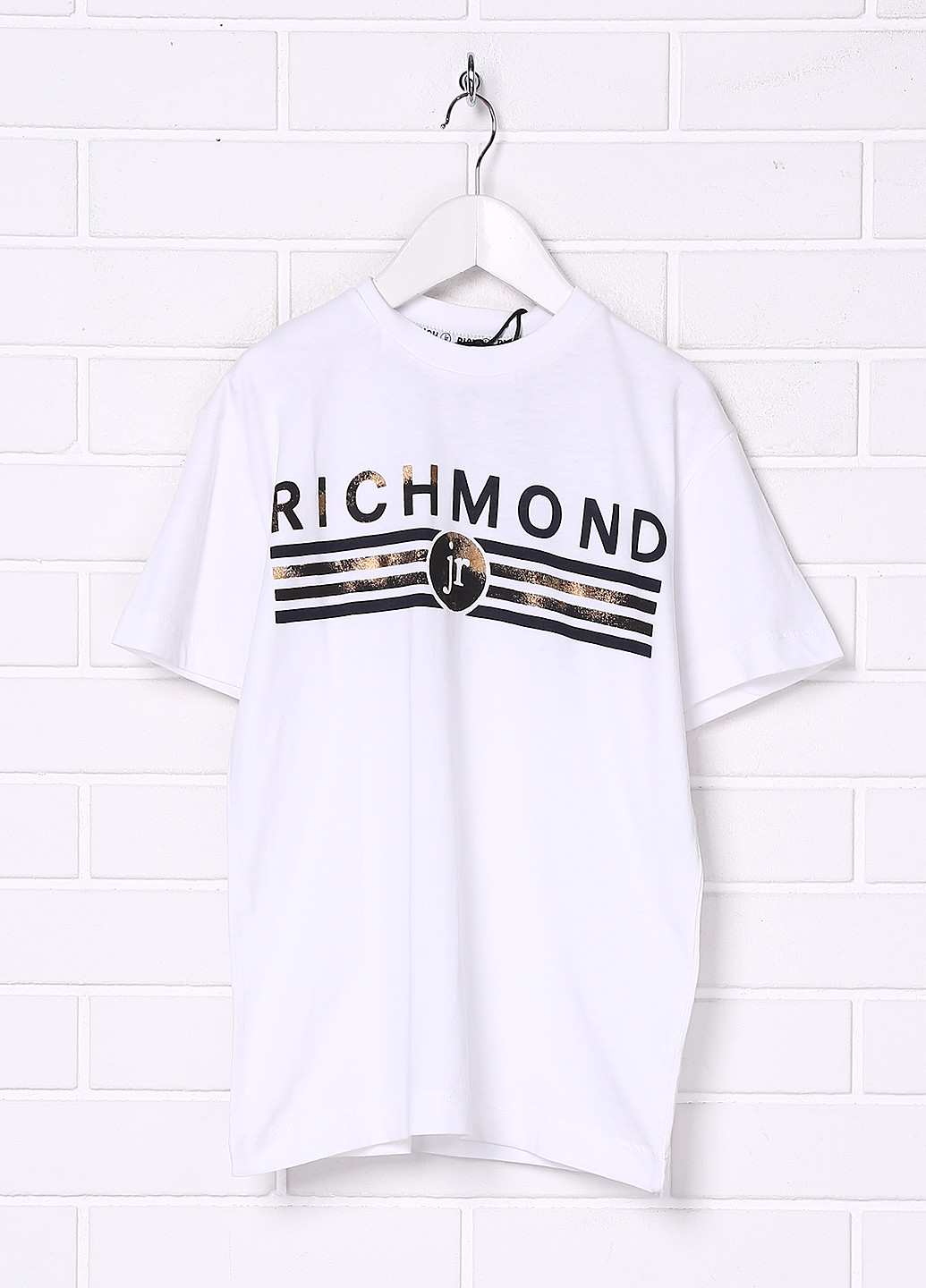 Біла літня футболка з коротким рукавом Richmond