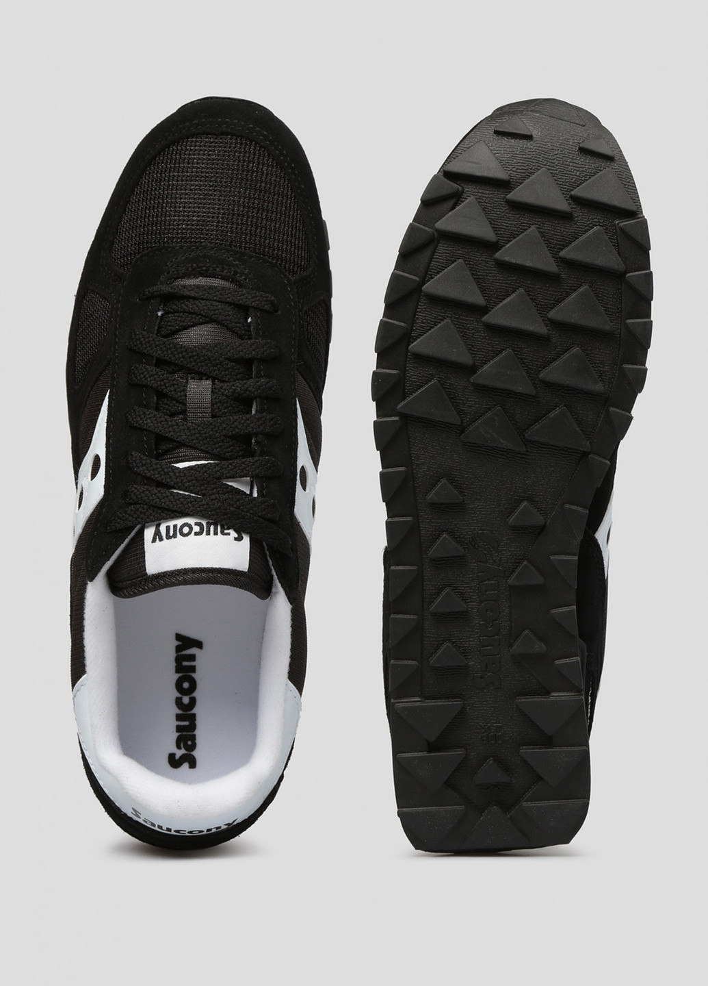 Черные демисезонные черные комбинированные кроссовки Saucony