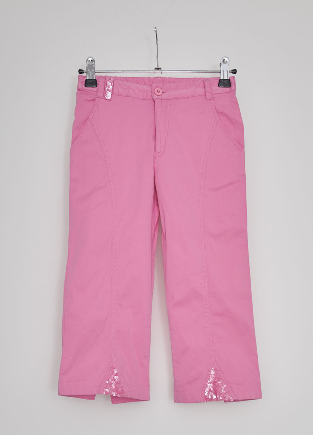 Розовые кэжуал демисезонные со средней талией брюки Marasil