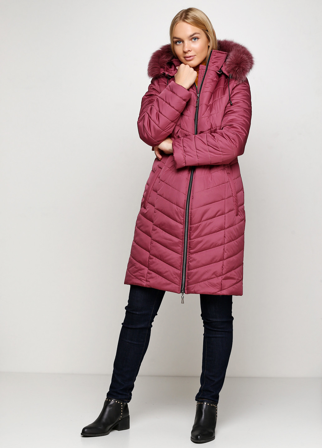 Темно-рожева зимня пальто New Mark