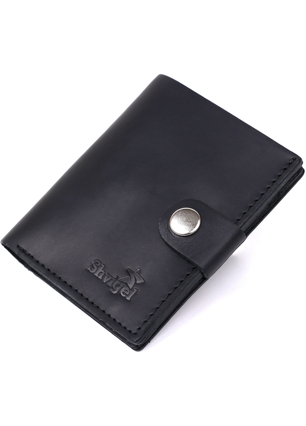 Мужское кожаное портмоне 8,5х10х1 см Shvigel (253490755)