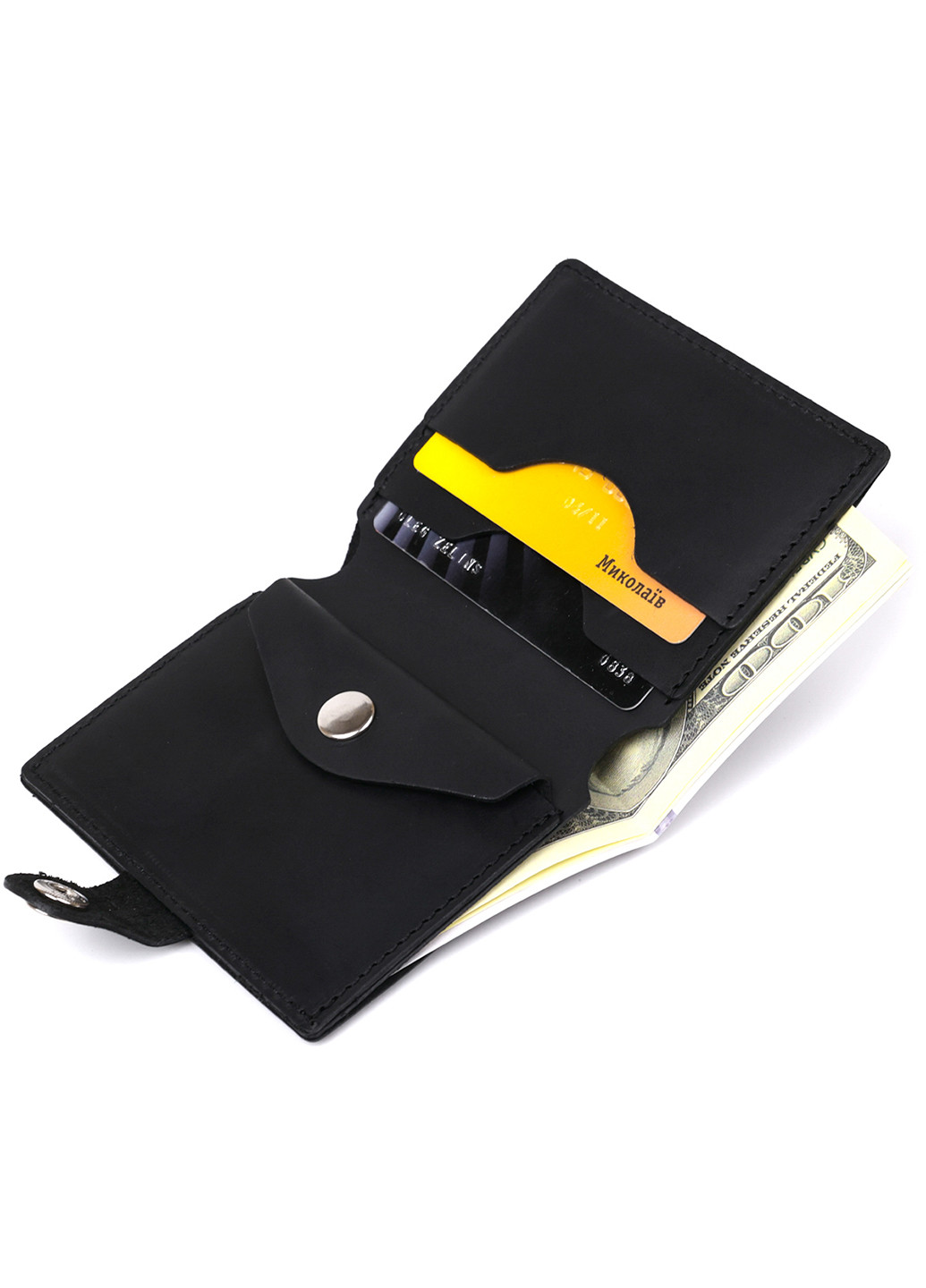 Мужское кожаное портмоне 8,5х10х1 см Shvigel (253490755)