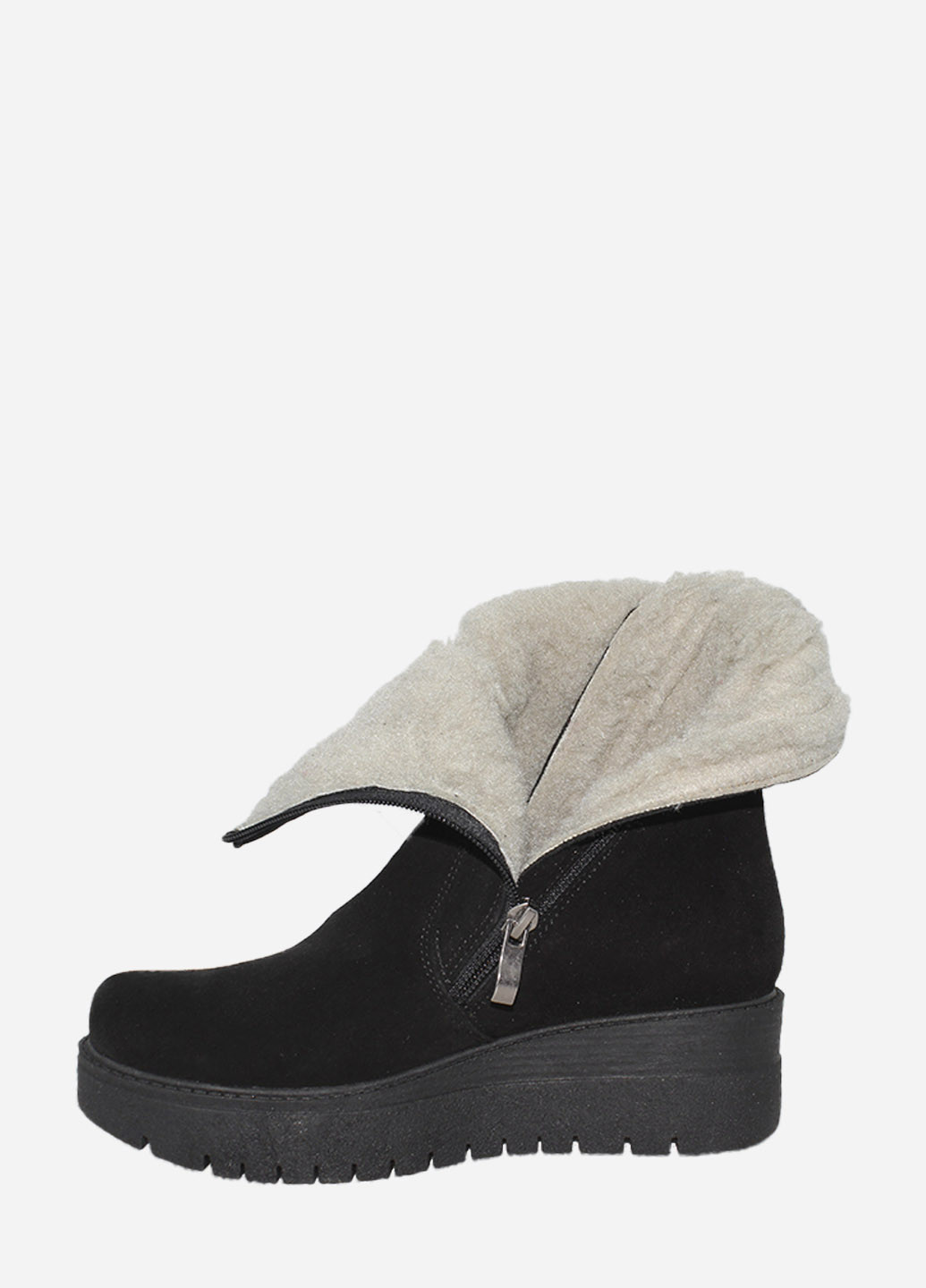 Зимние ботинки p.alina rp249-2-11 черный Palina из натуральной замши