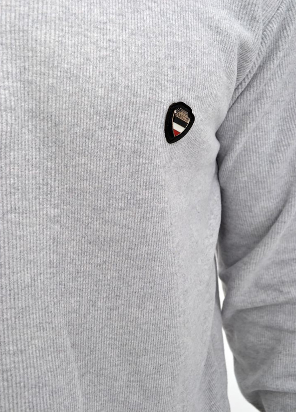 Светло-серая футболка-поло для мужчин Ager с логотипом