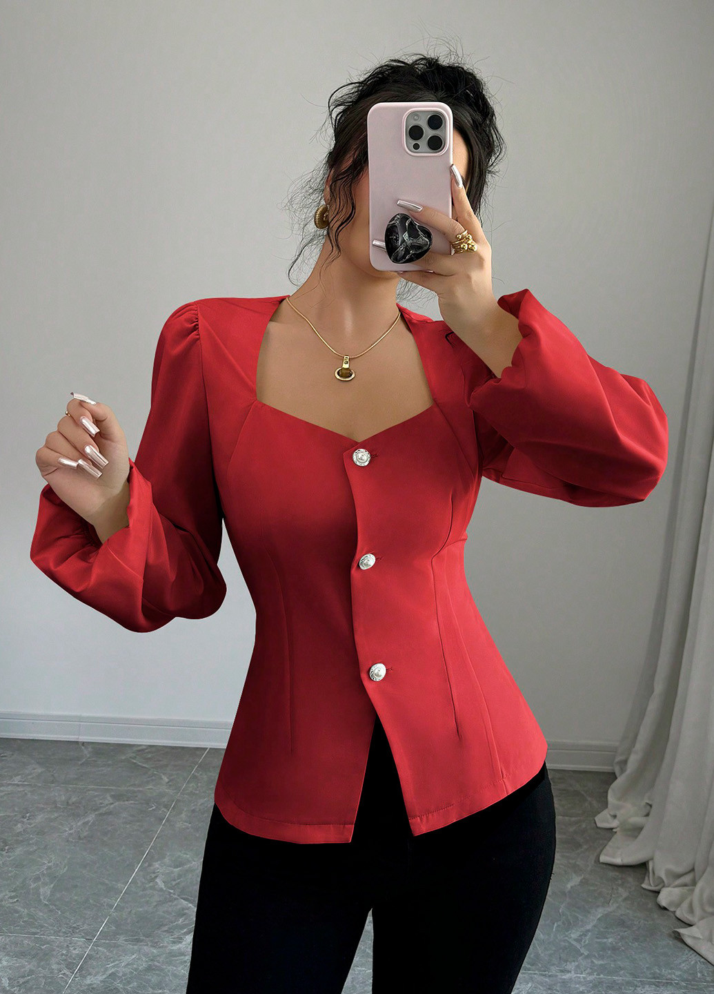 Червона блуза SHEIN