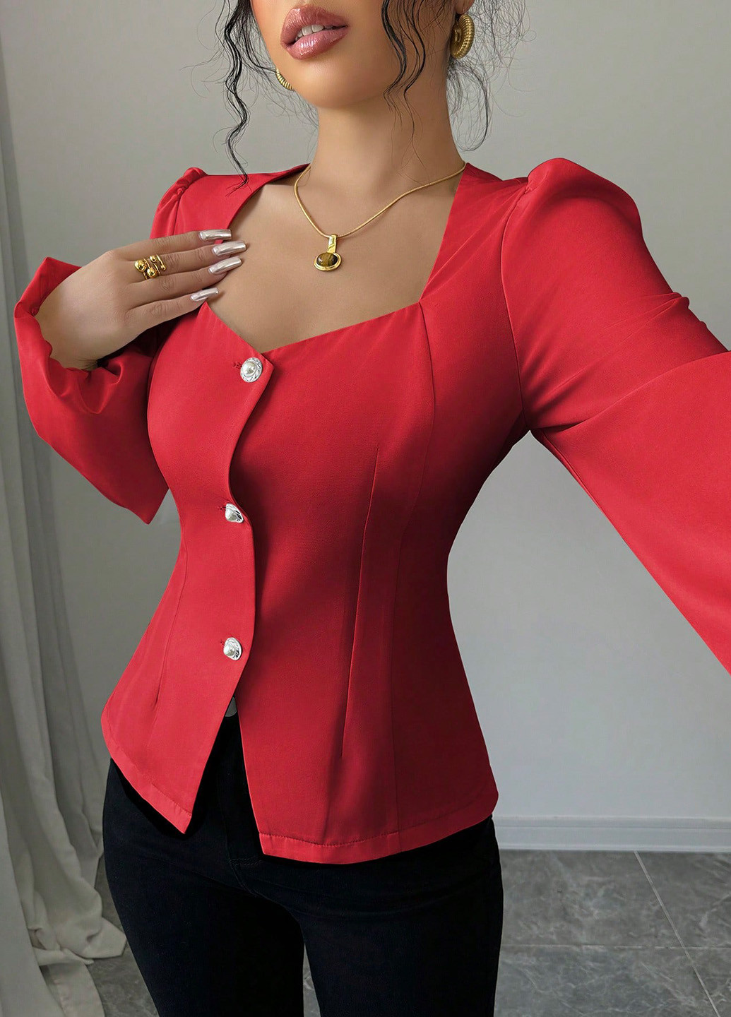 Червона блуза SHEIN