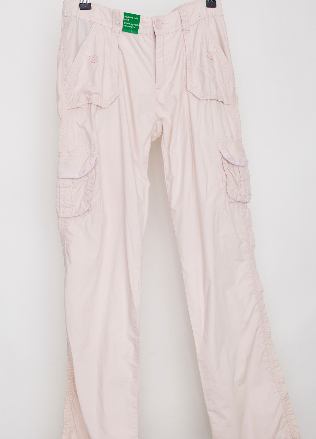 Розовые джинсовые демисезонные брюки United Colors of Benetton