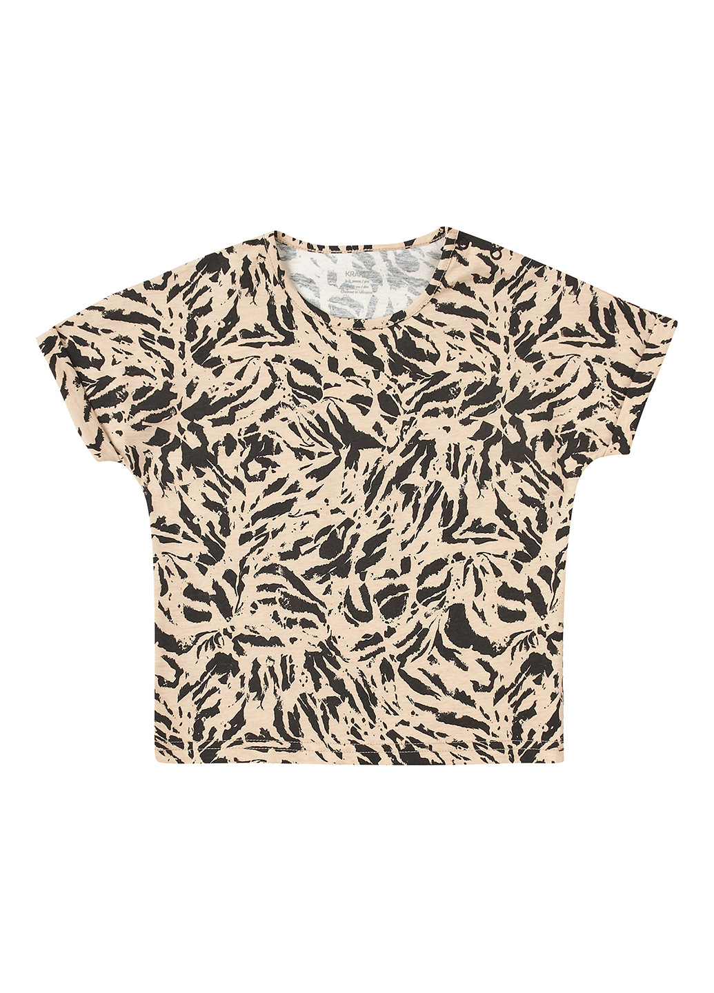 Комбинированная летняя футболка KRAKO