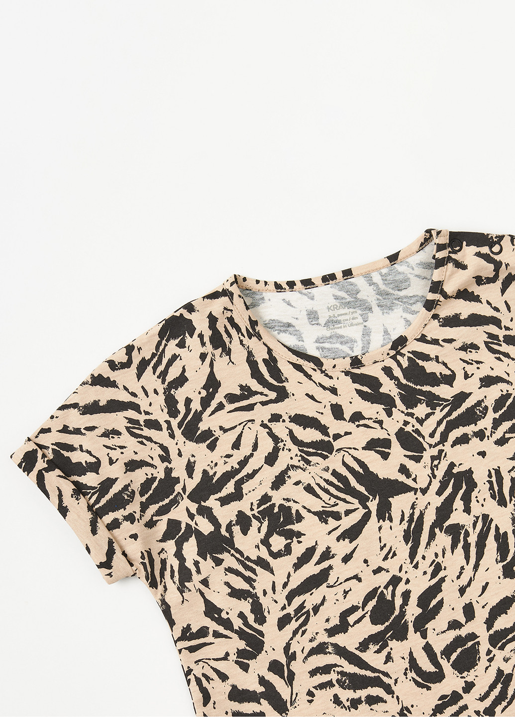 Комбинированная летняя футболка KRAKO