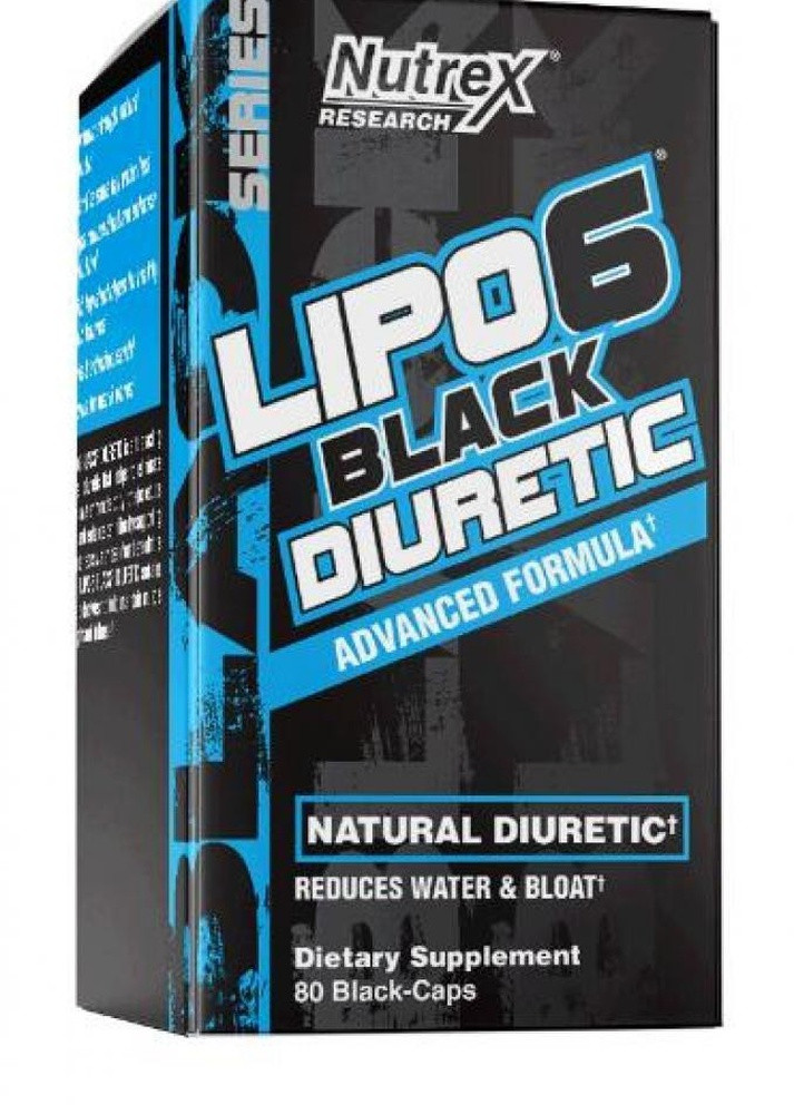 Жироспалювач Lipo 6 Black Diuretic 80 caps Nutrex (232327111)