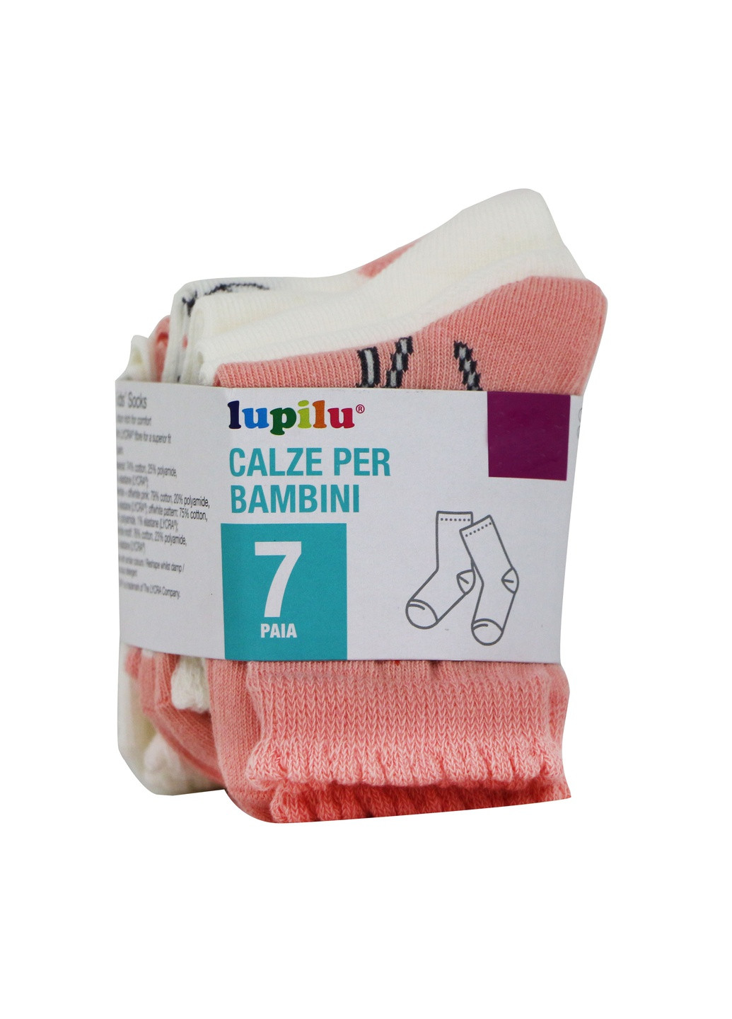 Детские носки для девочек 7 пар Lupilu (236254740)