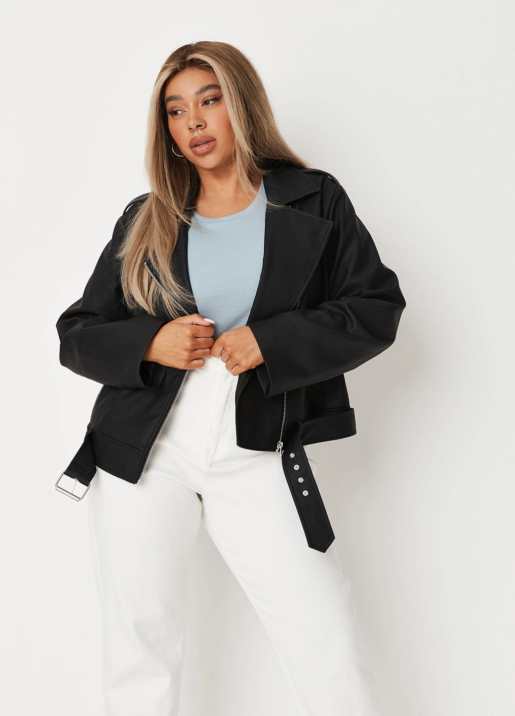 Черная демисезонная куртка Missguided