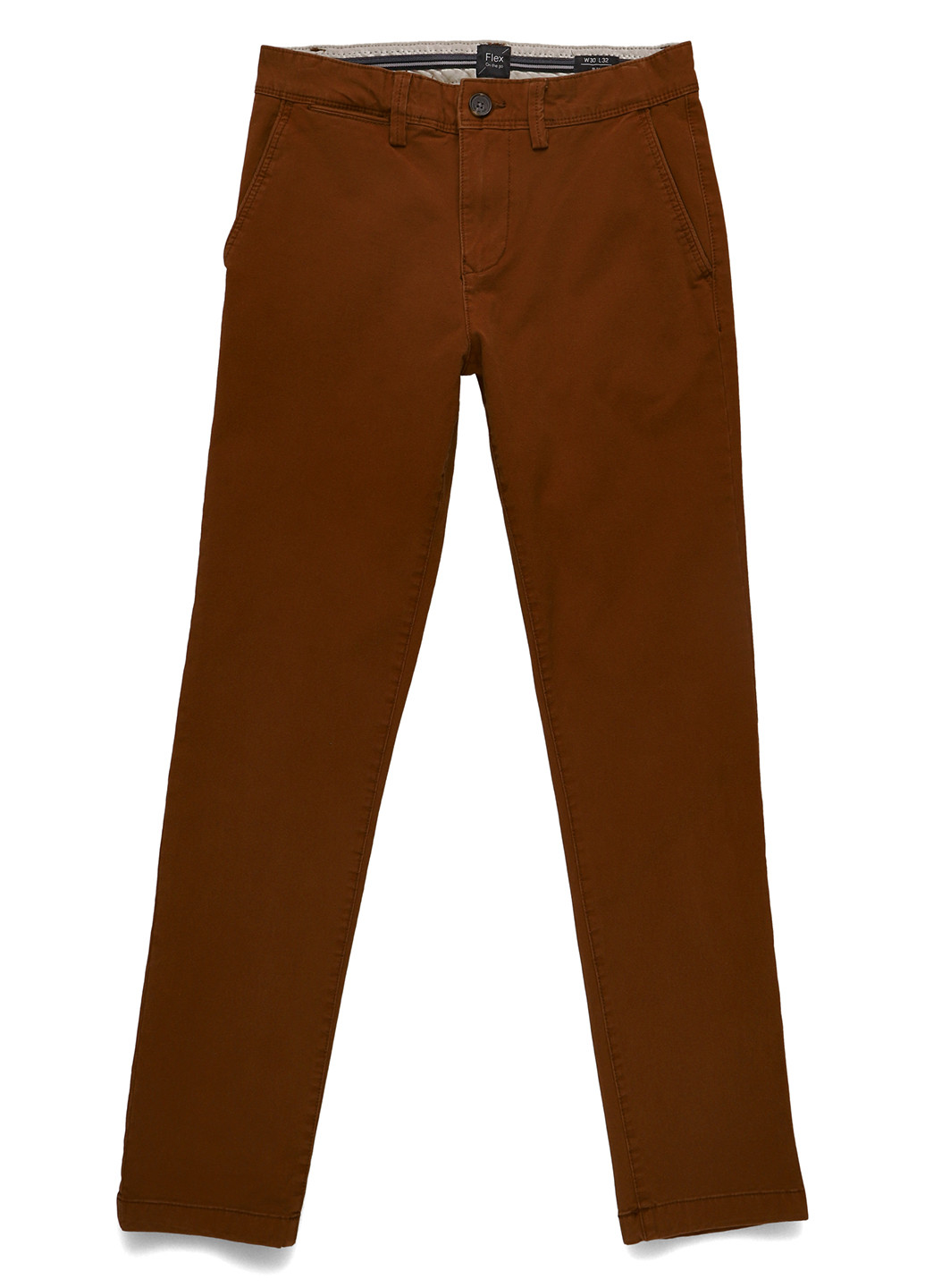 Терракотовые кэжуал демисезонные прямые брюки C&A