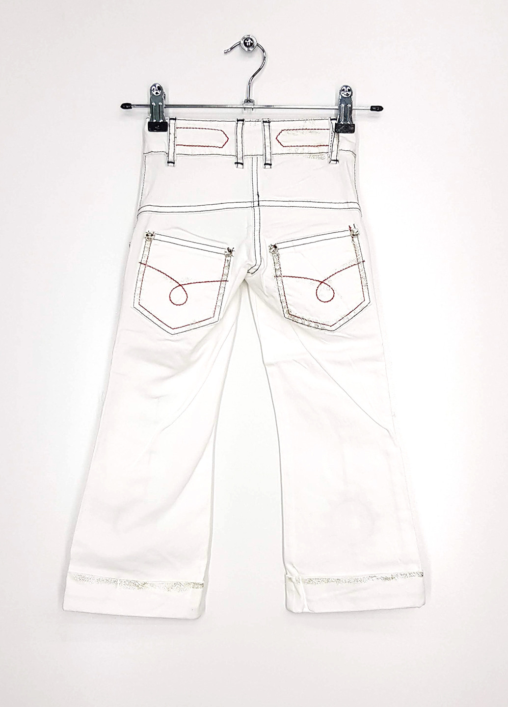 Белые кэжуал демисезонные брюки Puledro