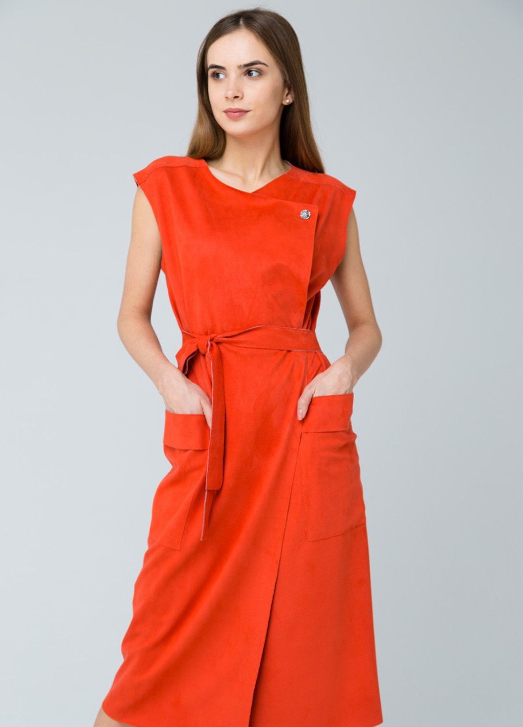 Помаранчево-червона кежуал сукня Mascot однотонна