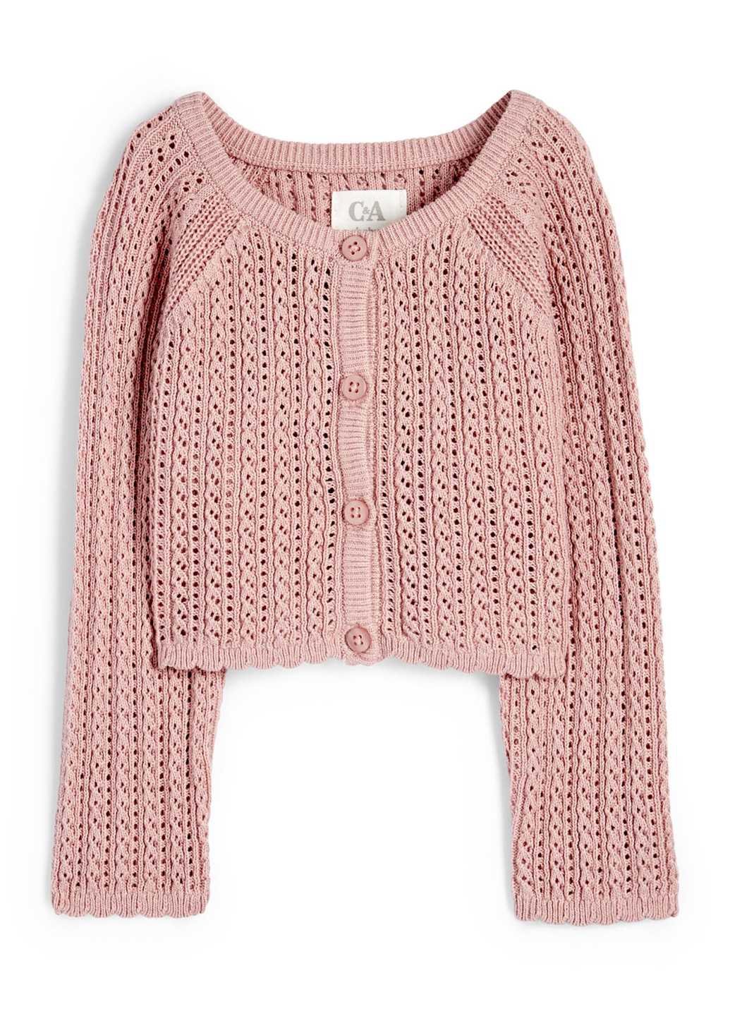 Пудровый демисезонный кардиган C&A