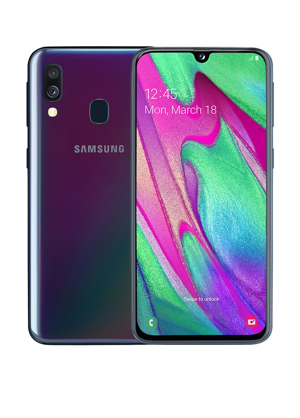 Смартфон Samsung galaxy a40 4/64gb black (sm-a405fzkdsek) (130349381)