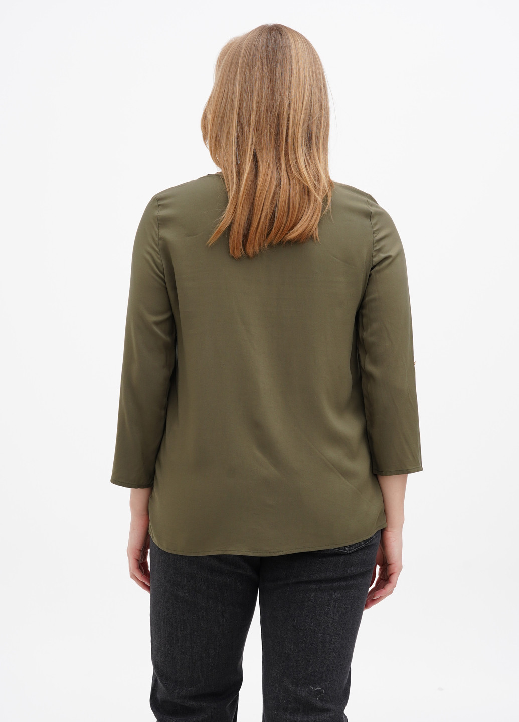 Оливковая (хаки) демисезонная блуза Vero Moda