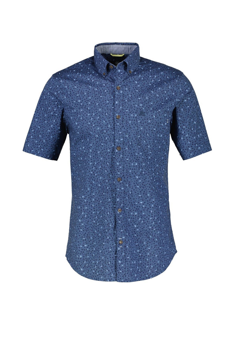 Темно-синяя кэжуал, классическая рубашка с рисунком Lerros